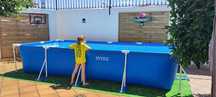 Piscina removível INTEX Estrutura metálica 4,5 metros (Usada)