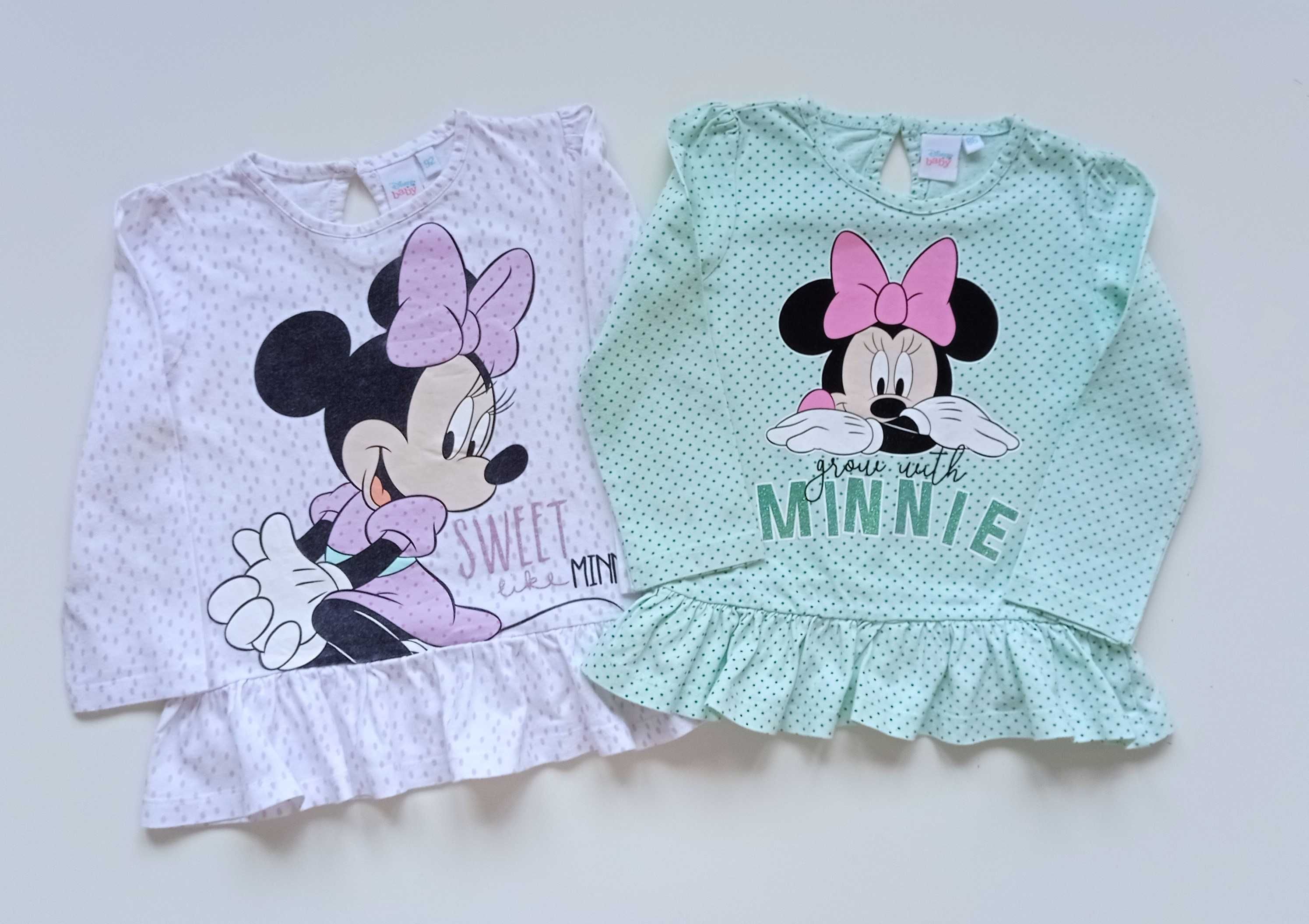 2 Pack bluzek z baskinką Minnie Mouse Disney 86-92