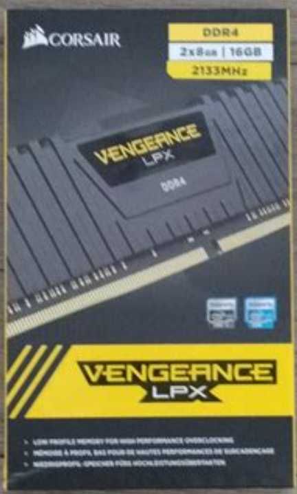 Memórias RAM 2x8GB 2133MHz, Corsair Vengeance LPX
