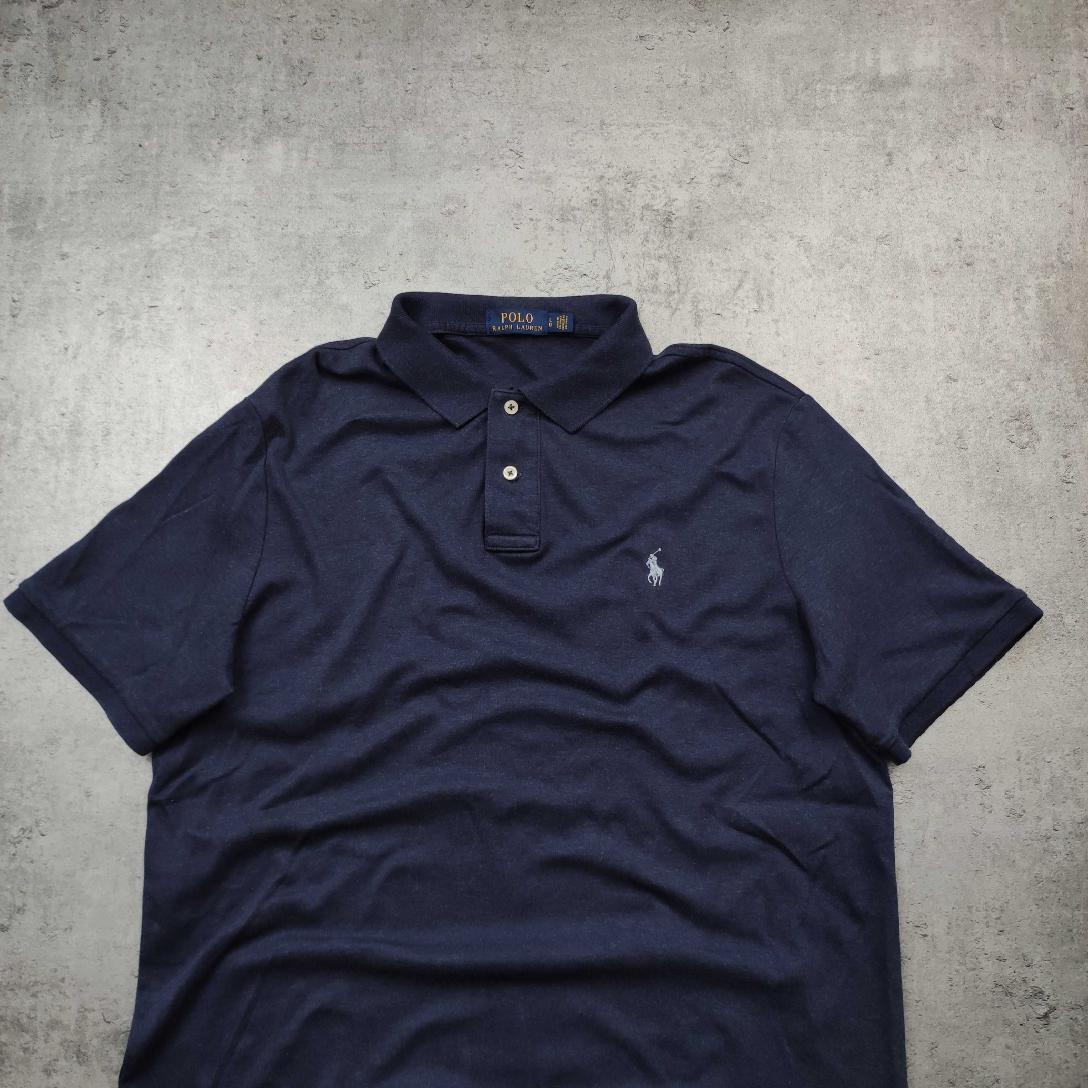 MĘSKA Koszulka PREMIUM Granatowa Polo Ralph Lauren Konik Haft Casual