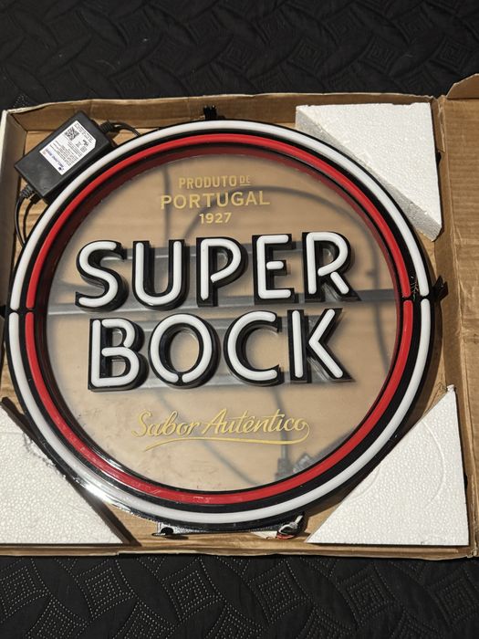 Logo luminoso super bock novo