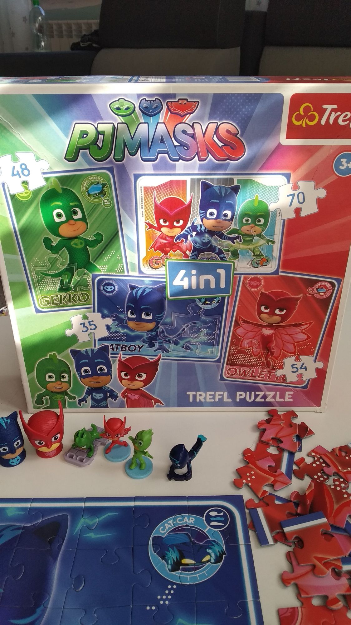 Puzzle trefl 4in1 PJMASKS pidżamersi figurki 3+