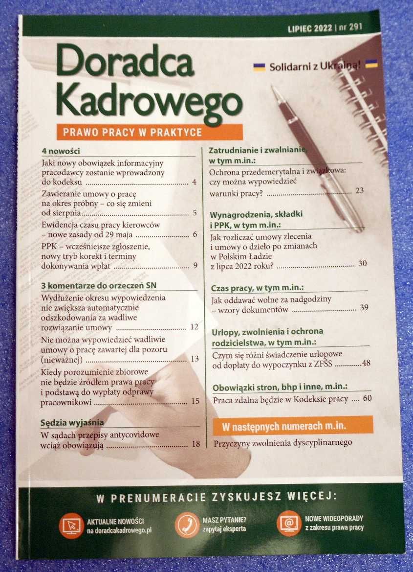 Doradca Kadrowego. Prawo Pracy w Praktyce 2022, 2023