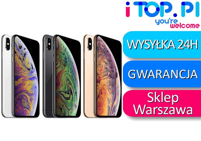 iPhone XS 256GB Bateria 100% FV23% Sklep Warszawa Gwarancja 24 msc