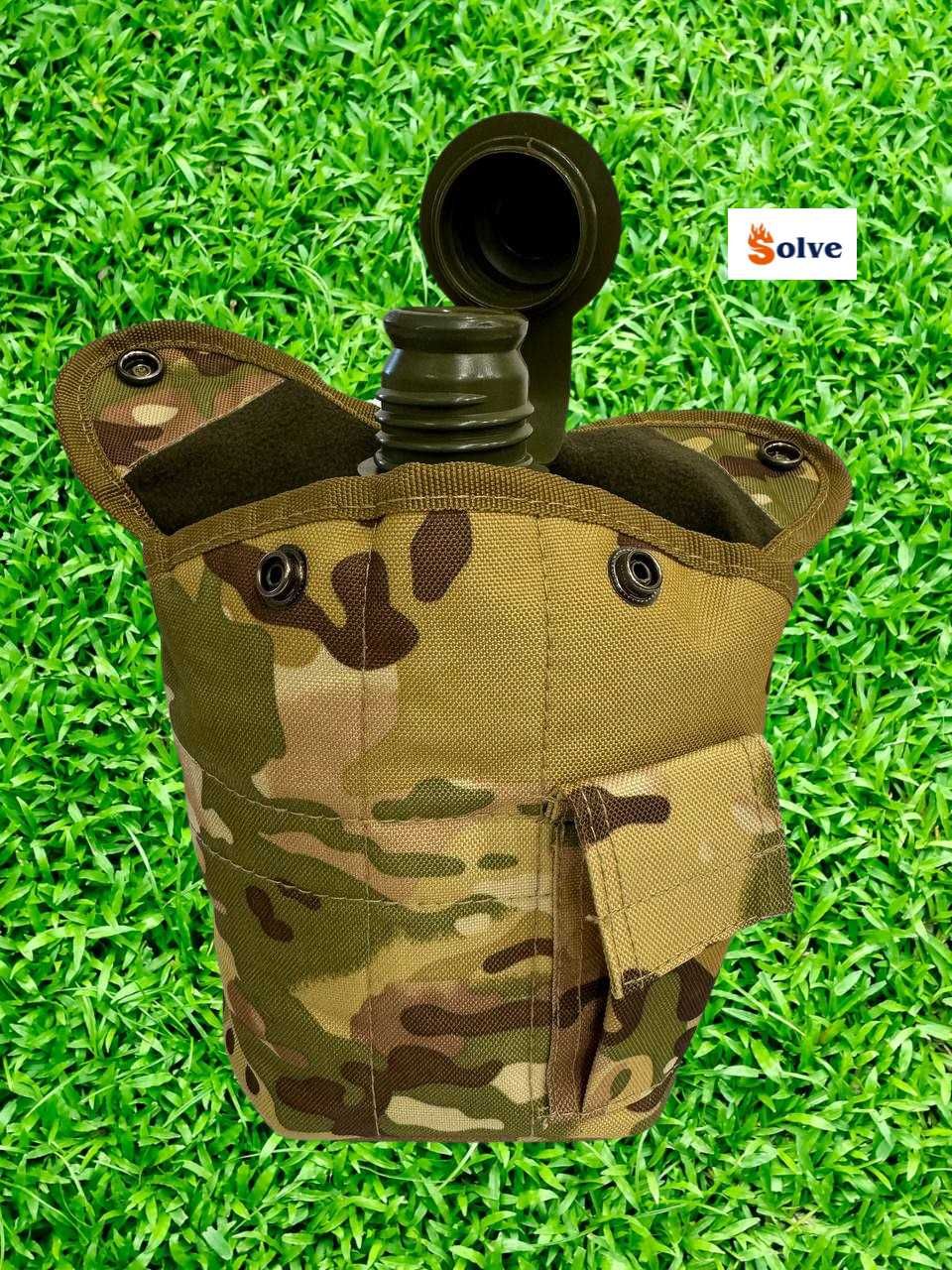 Фляга Solve NATO армейская  с чехлом 1 литр  Multicam KT6003906 тактич