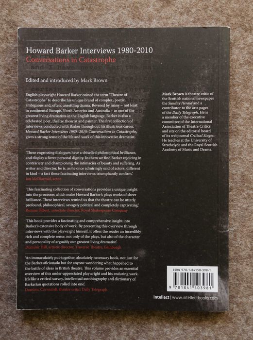 Howard Barker Interviews 1980–2010