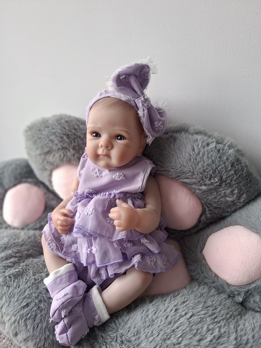 Lalka jak żywe dziecko reborn piękna NOWA duża 46cm , cala gumowa , br