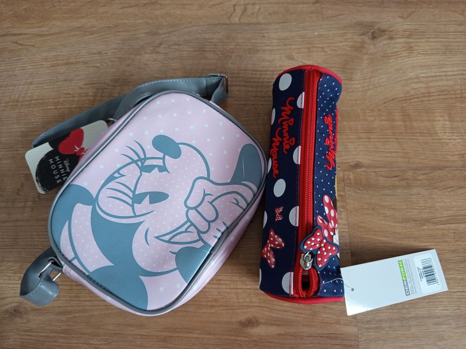 Zestaw torebka + piórnik Myszka Minnie NOWY dla dziewczynki