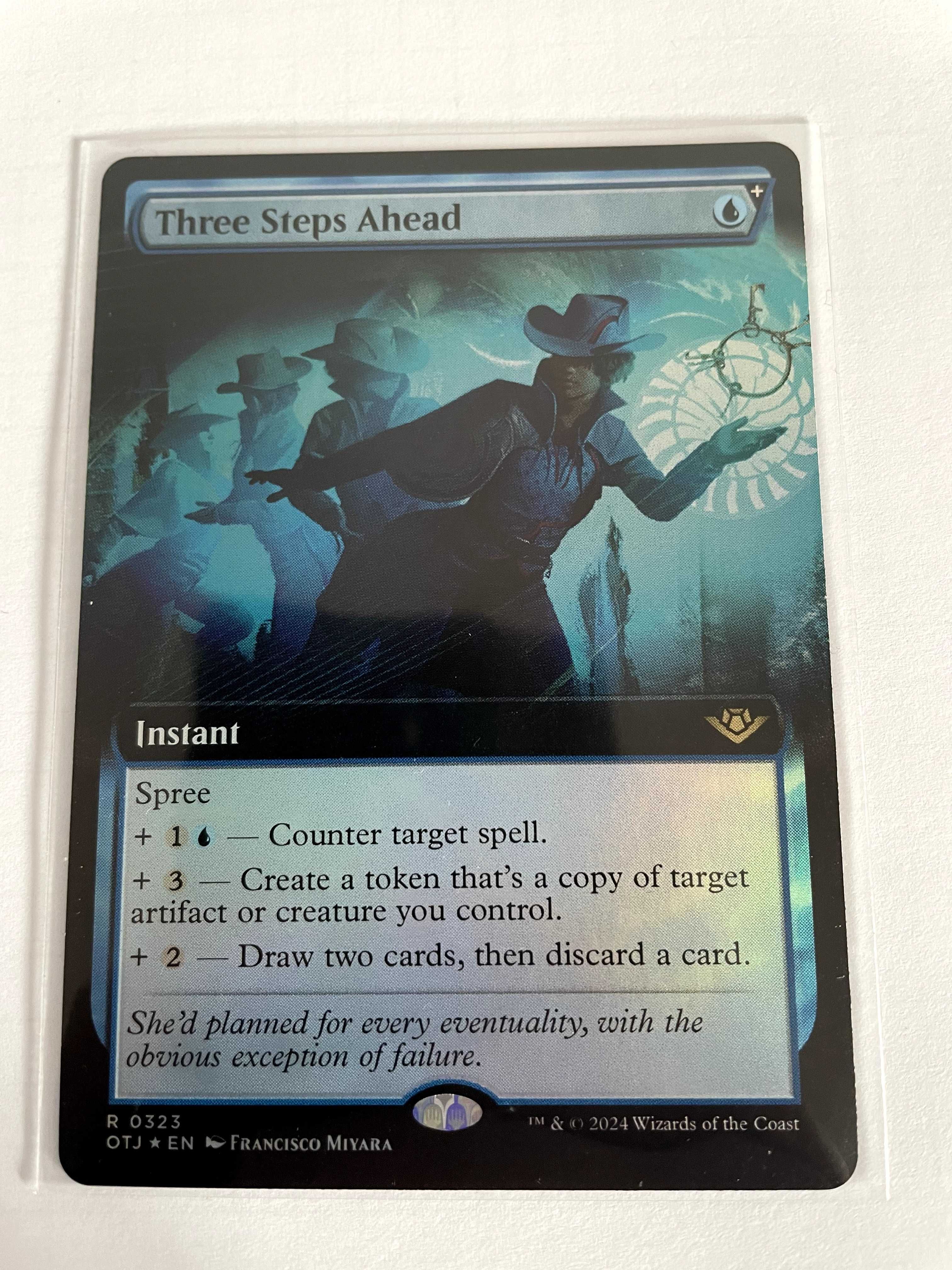 MtG: Three Steps Ahead OTJ boarderless FOIL