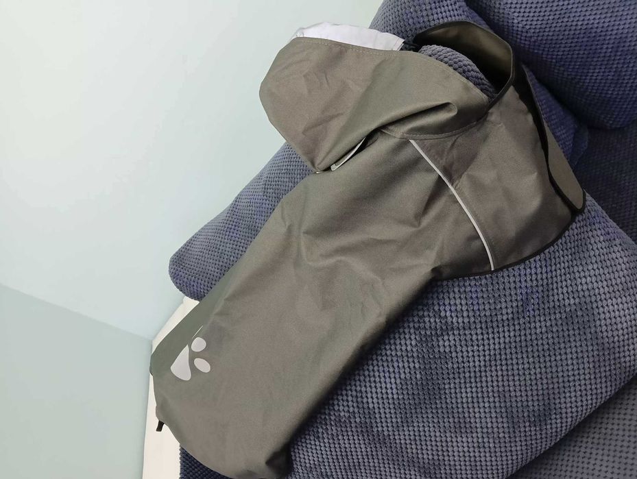 Płaszcz przeciwdeszczowy odblaskowy XL z kapturem dla psa