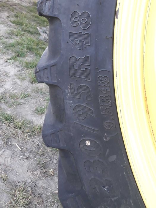 Koła wąskie do międzyrzędzi 9,5 r48; 230/95 r48 john deere 6x20 6x30