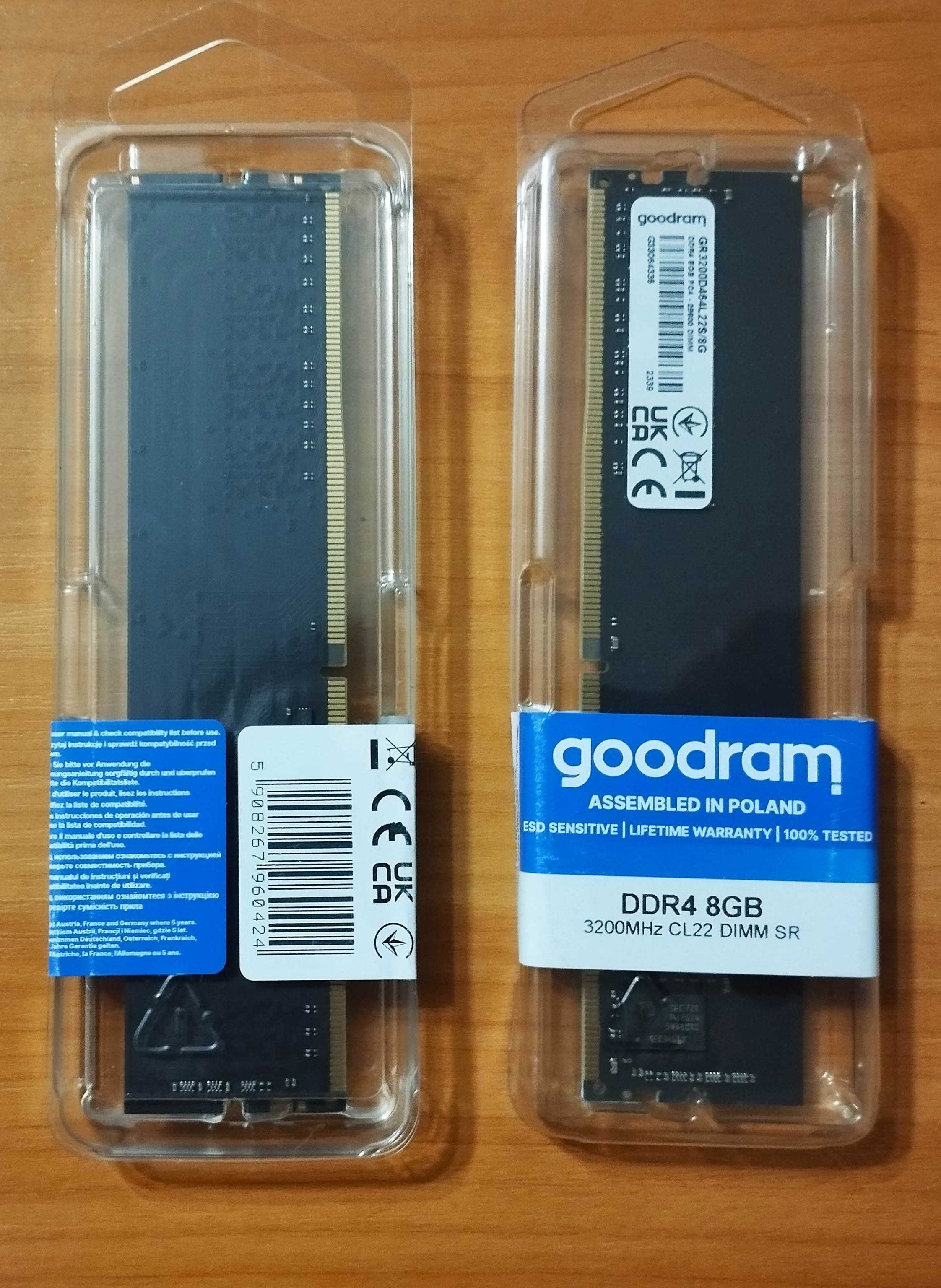 Новая оперативная память для ПК DDR4 GOODRAM 2*8 Gb 3200 Mhz (16 Gb)