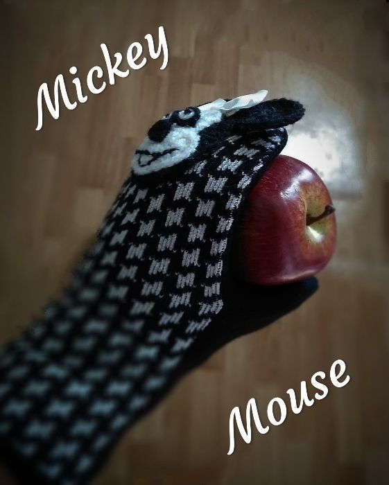 Mickey Mouse микки маус варежки рукавицы зверо варежки звероварежки