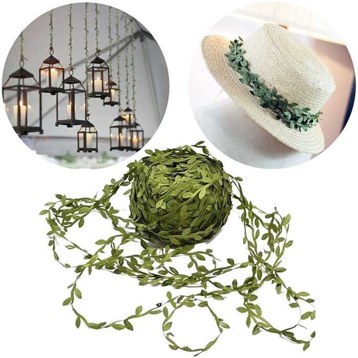 Girlanda Listki Sztuczne Liście Dekoracja Ozdoba Bukszpan Bluszcz 10 m