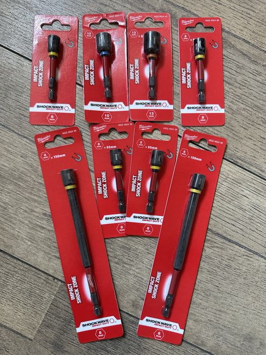 Торцева головка Milwaukee Shockwave 6, 7, 8, 10, 13 та 17 мм