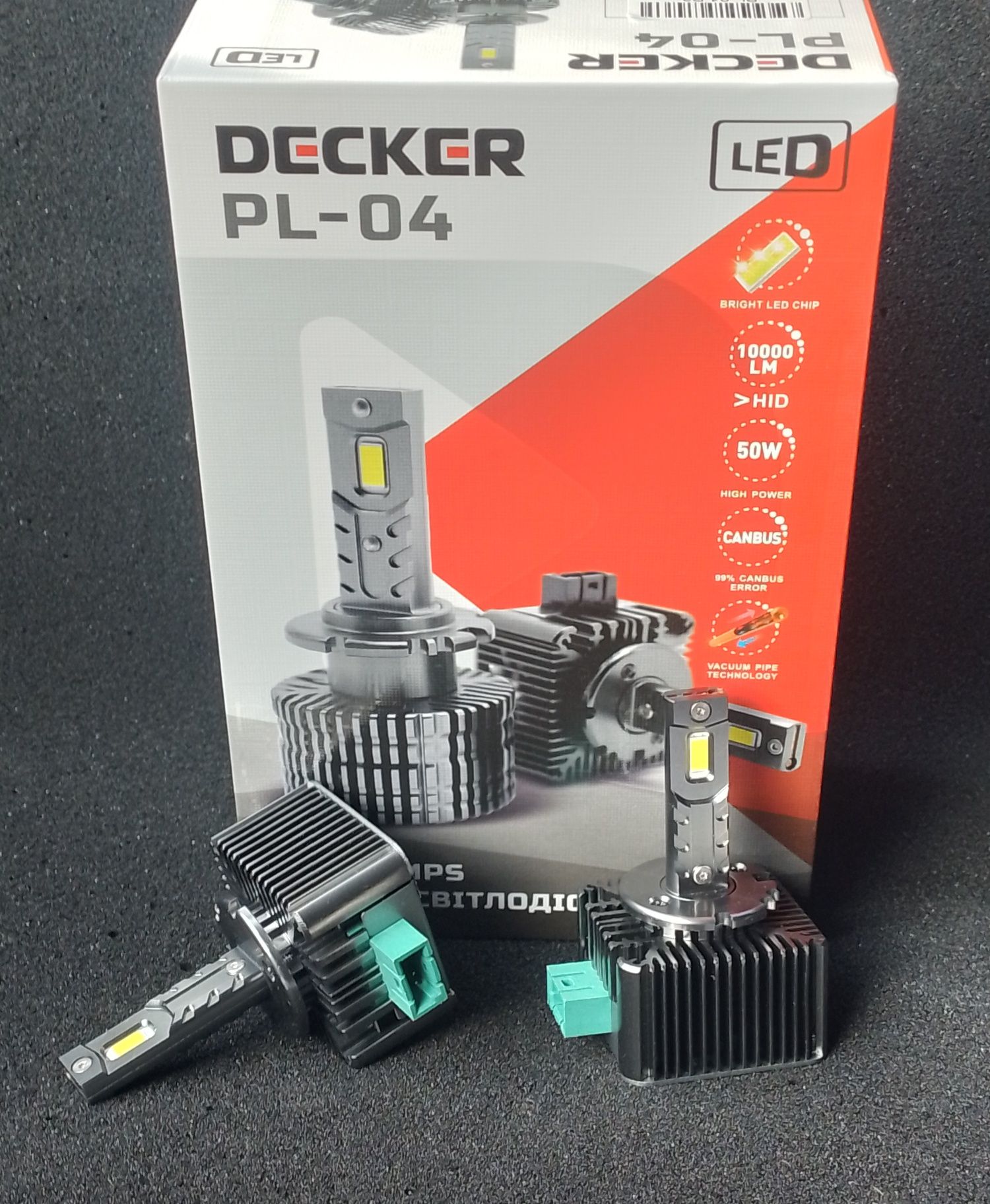 Лед лампи Decker PL 04 D1S/D2/D3S/D5/50W/10000Lm