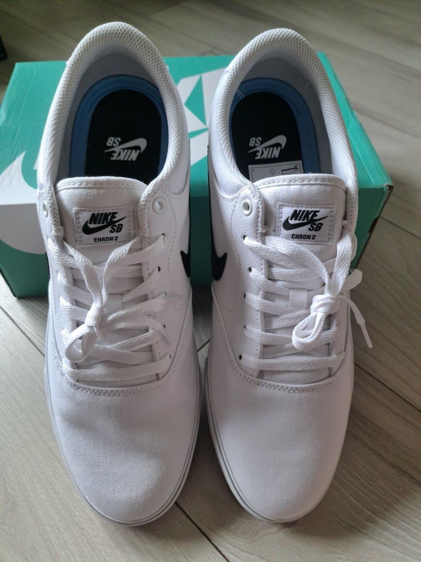 Trampki Męskie Biale Nike..SB Nowe