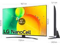 Televisão Smart TV LG 43" NanoCell 4K (SELADA!)