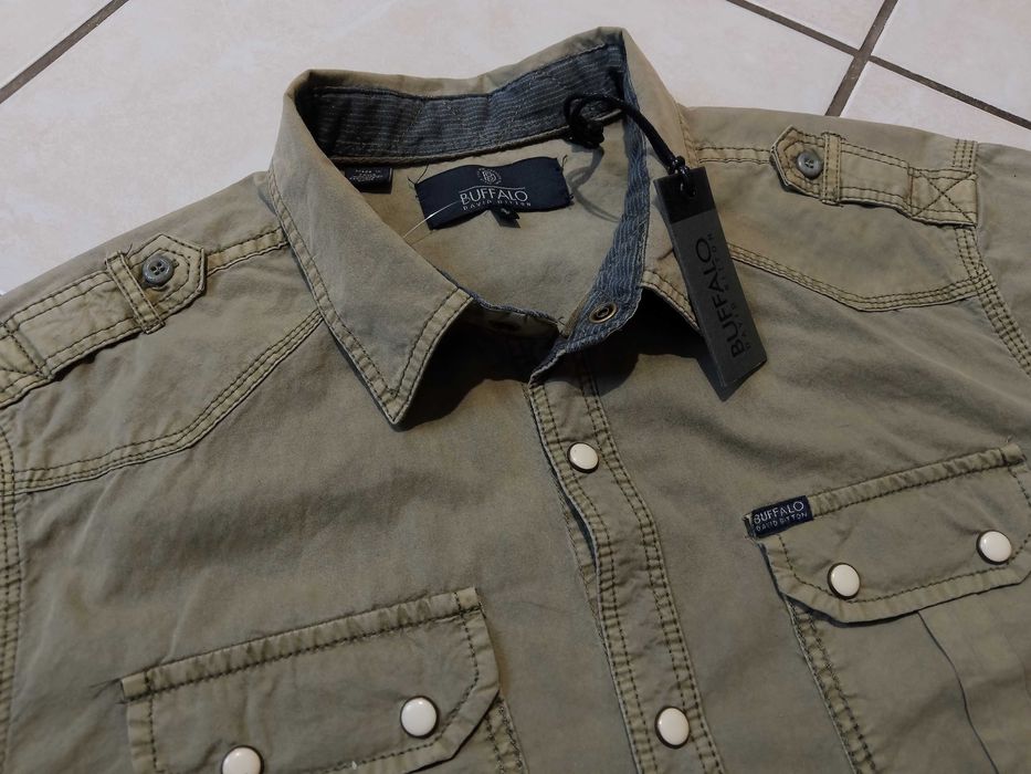 BUFFALO by D. Bitton USA - NOWA! z LOGO i Metkami Koszula Męska - M