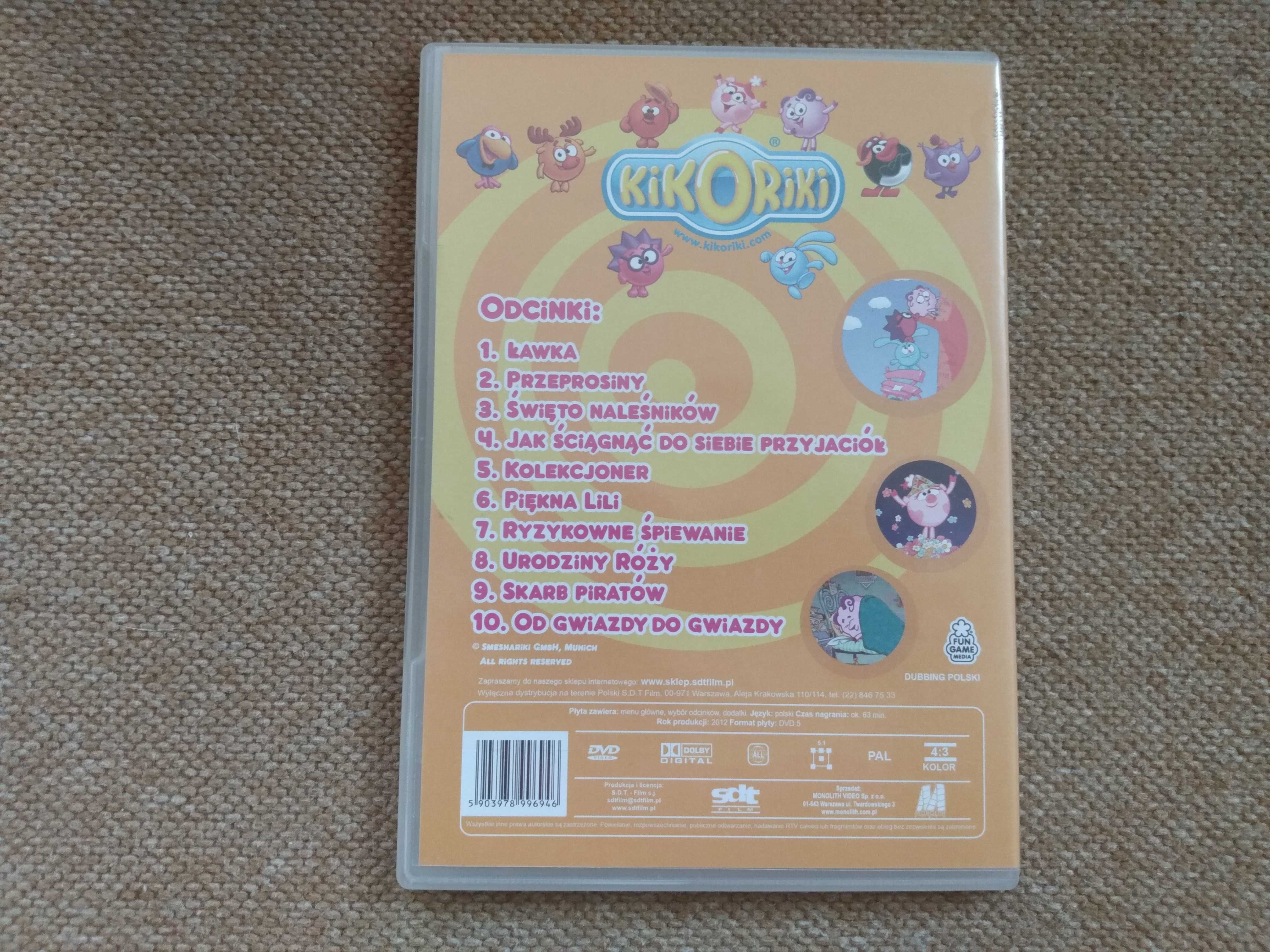 Sprzedam płytę DVD Kikoriki  (10 bajek)  63 min