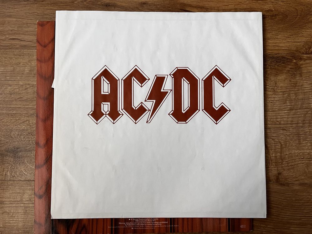 Płyty winylowe AC/DC Fly On The Wall. 1 Press.