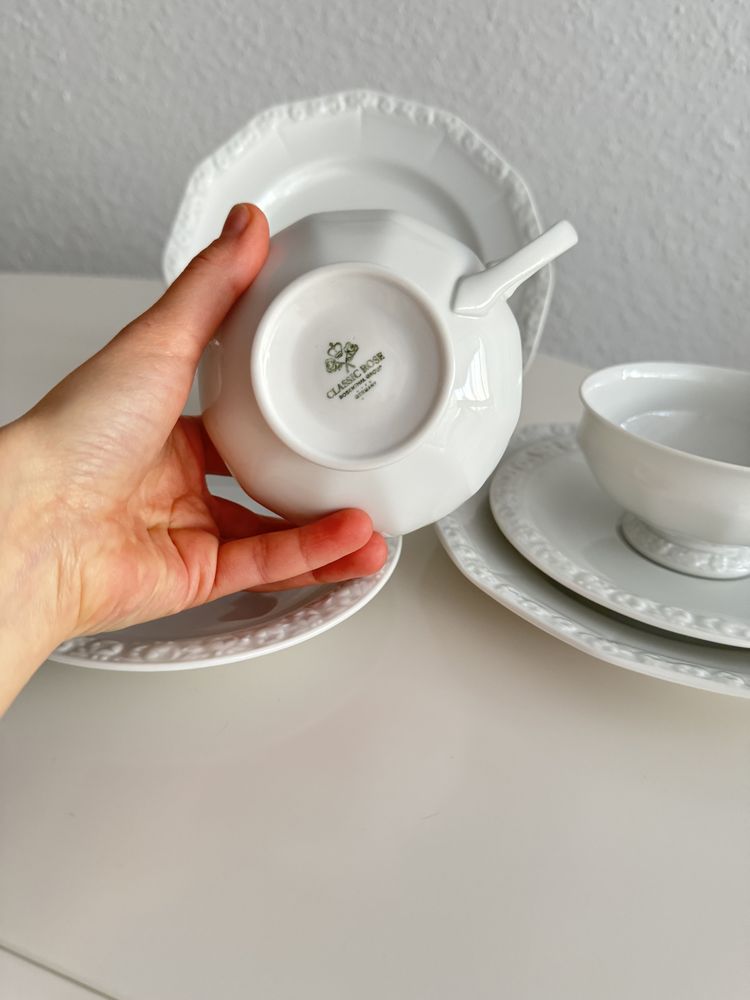 Zestaw śniadaniowy do herbaty Rosenthal Biała Maria
