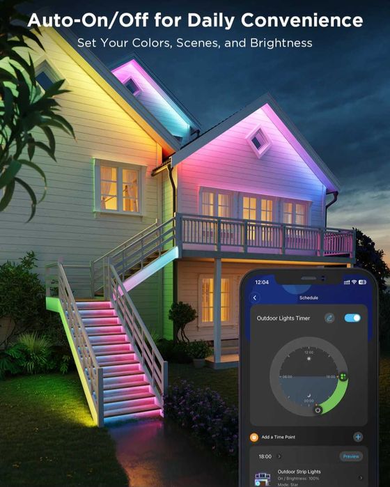 Taśma Led Neon oświetlenie zewnętrzne GOVEE H6175 RGB 10M