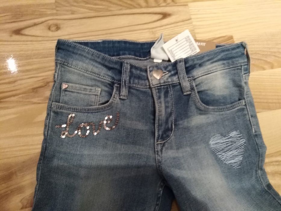 Nowe jeansy rurki h&m 128