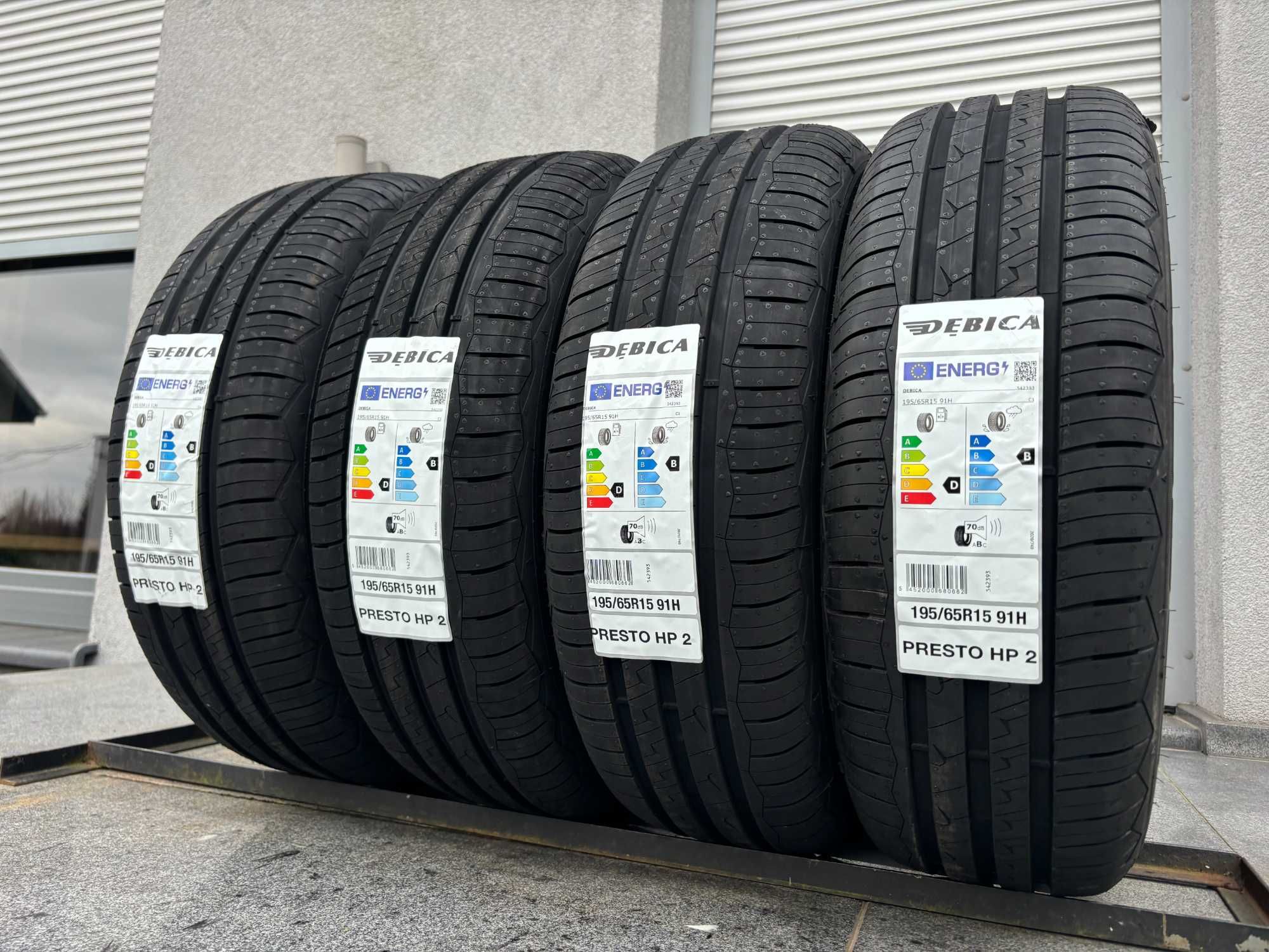 4szt NOWE 195/65R15 Dębica Presto HP2  2023r gwarancja 5 lat D,B,70db