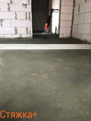 Стяжка для підлоги напівсуха машинним методом