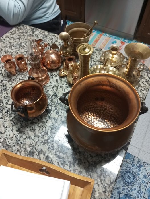 Peças latão e cobre