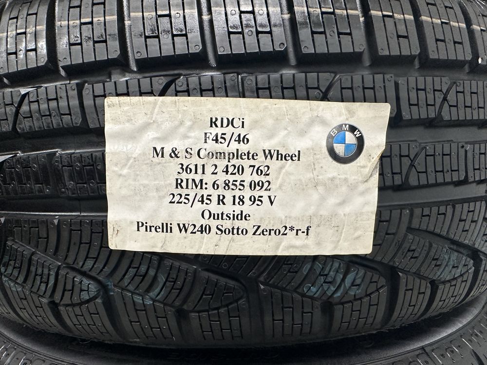 Nowe oryginalne koła zimowe alufelgi 18 Bmw 2 F45 F46