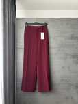 Nowe z metką eleganckie burgundowe spodnie ZARA S 36 wysoki stan