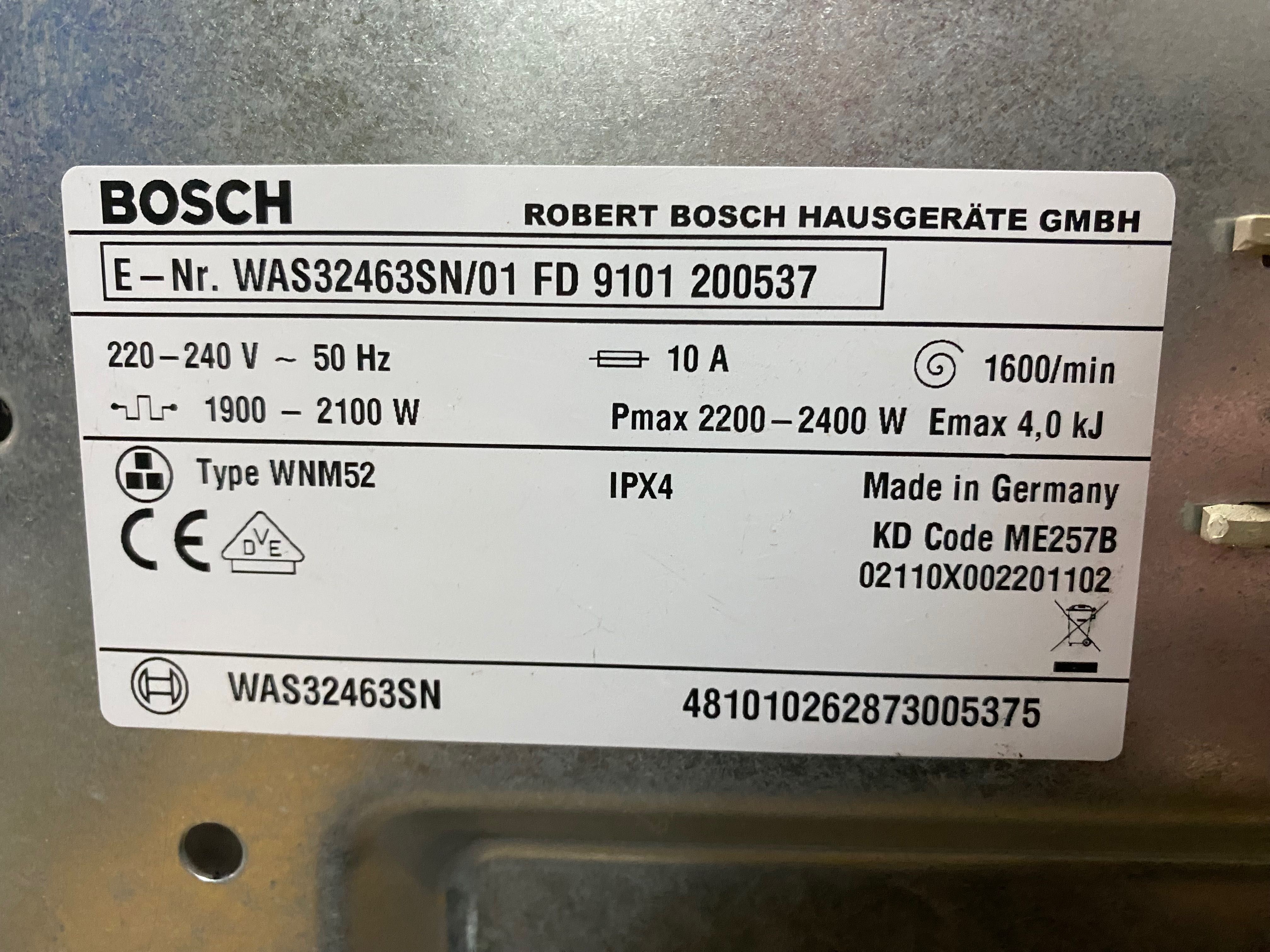 Zespół piorący do pralki Bosch VarioPerfect Logixx8