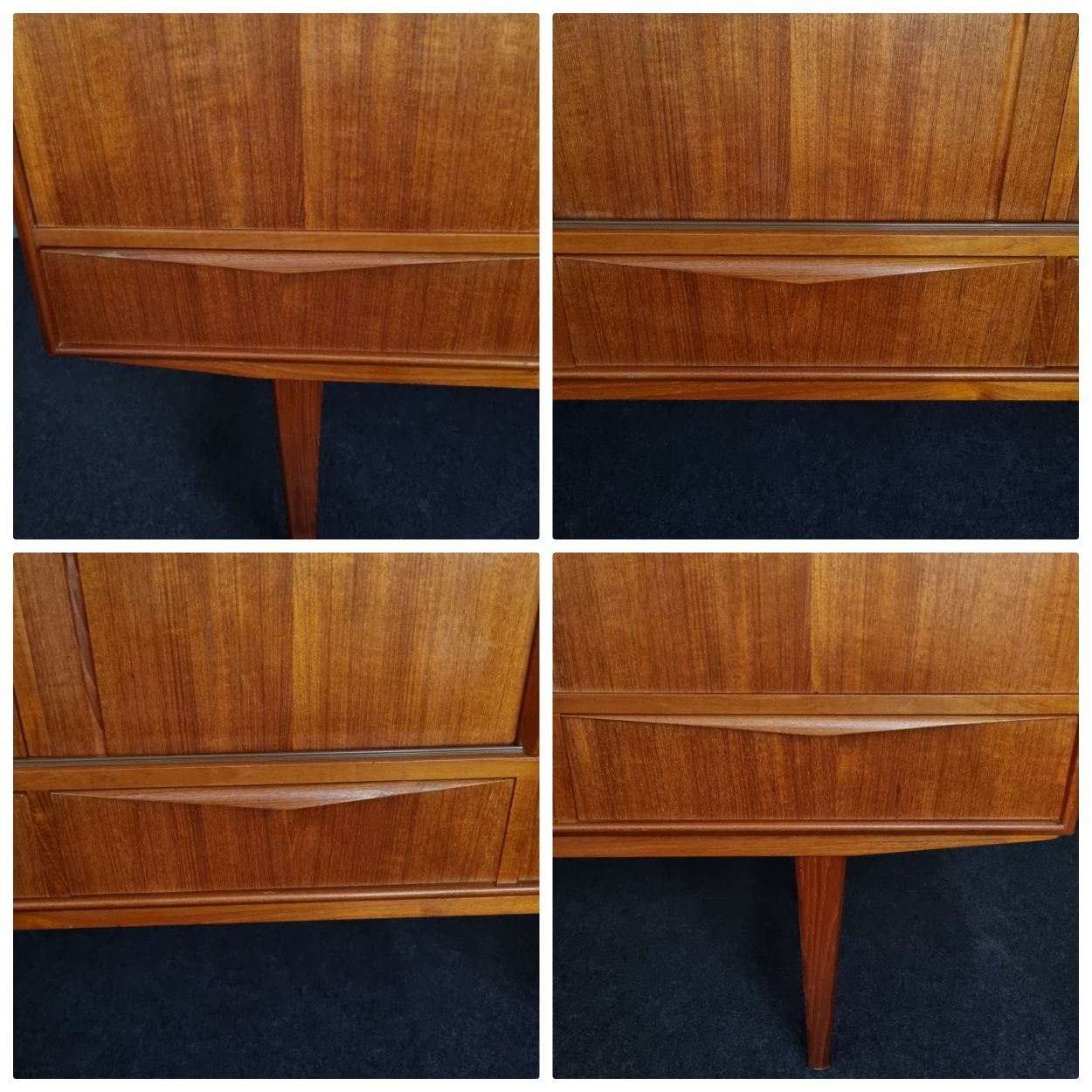 Komoda Sideboard Teak Dania lata70 Sejling Skabe