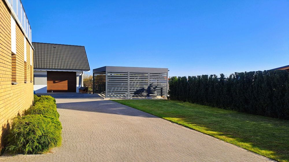 Wiata garażowa 6x6 m, carport - wiata samochodowa dwustanowiskowa