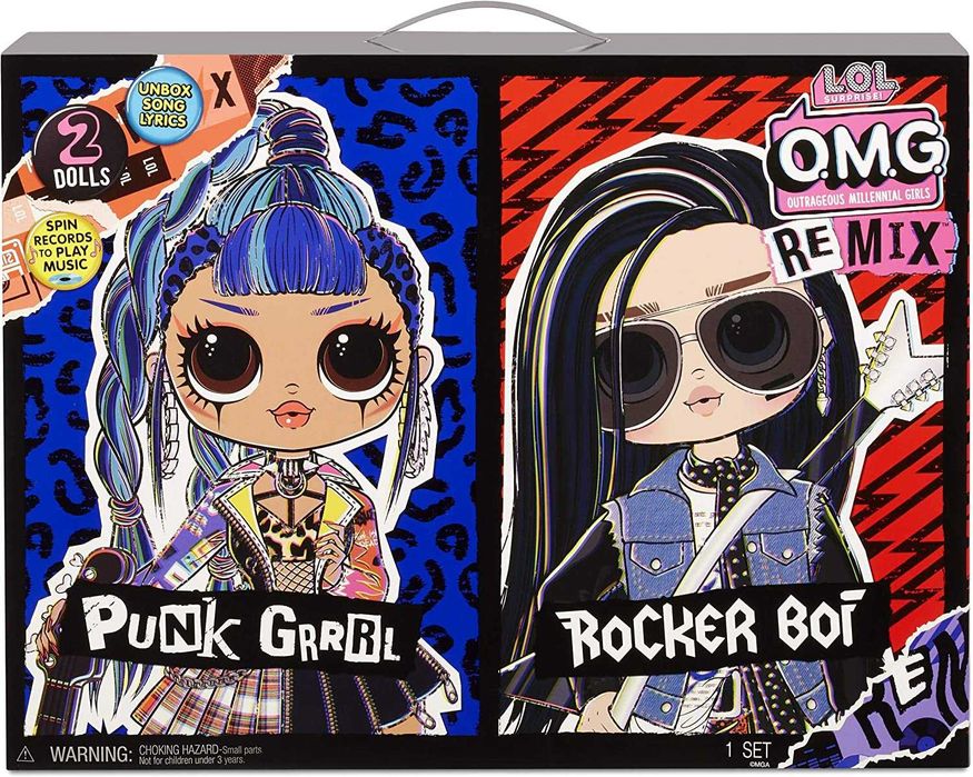 L.O.L. Surprise OMG Remix 2 lalki modowe Rocker Boi i Punk Grrrl