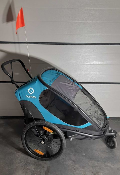 Przyczepka rowerowa biegowa Hamax Pioneer / Outback Twin 2-osobowa