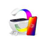 4w1 Lampka RGB LED głośnik Bluetooth ładowarka indukcyjna QI radio