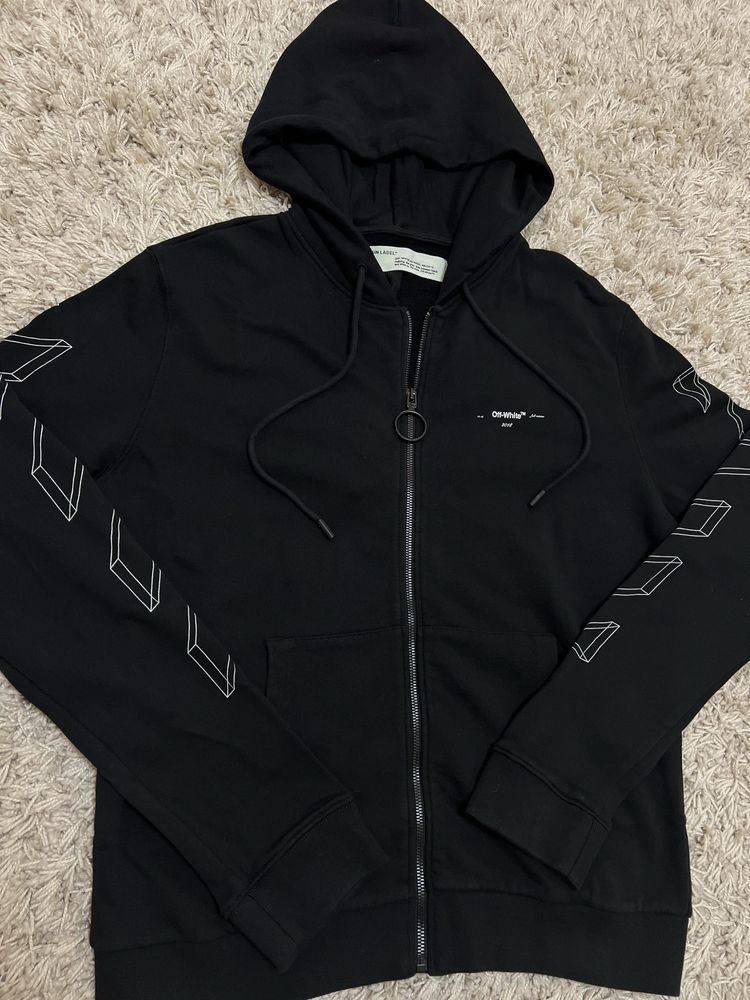 Off white зіп худі