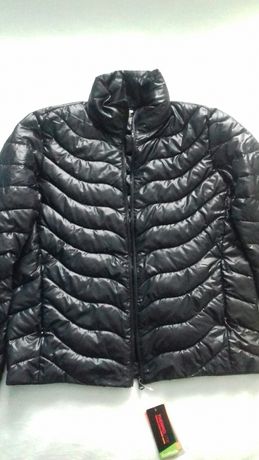 Nowa czarna pikowana kurtka z połyskiem H&M rozm. S M wodoodporna