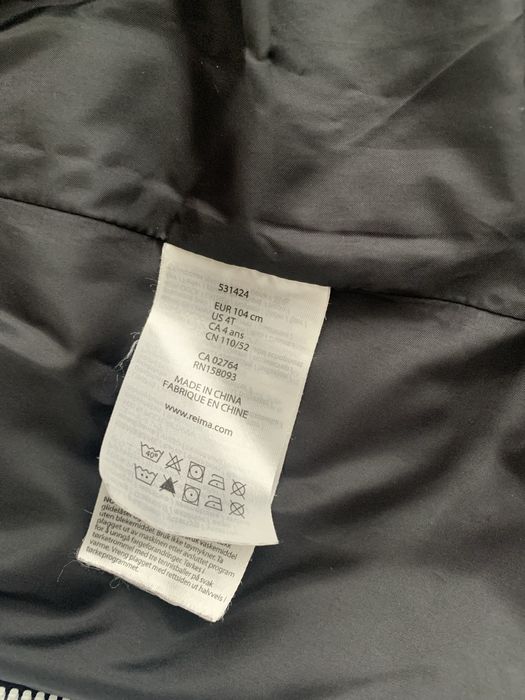 Пуховик куртка Reima рейма   531424 104