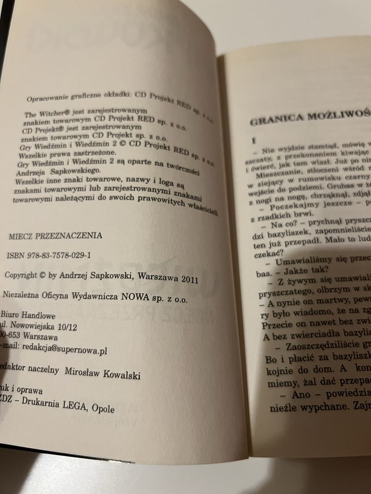 Wiedźmin - Miecz Przeznaczenia - Wydanie Wiedźmin II