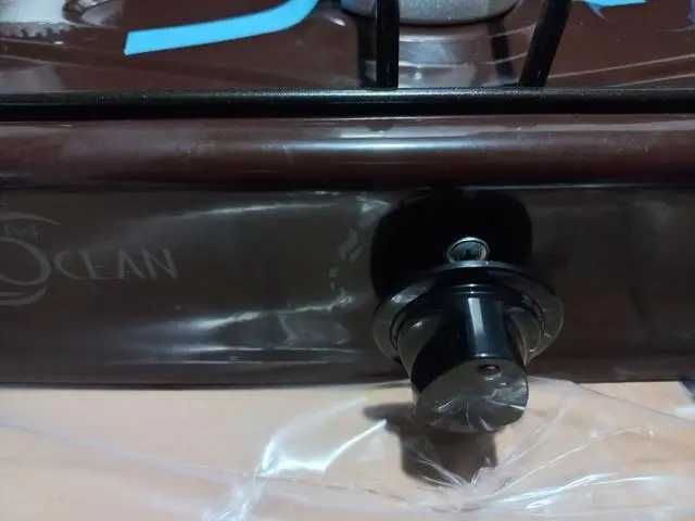 Настольная газовая плита на 3 конфорки Pasific Ocean 103 с крышкой Тур