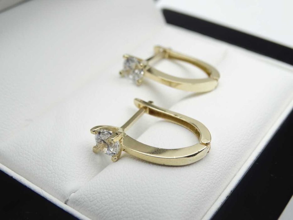 Piękne Złote Kolczyki 2,25g P585