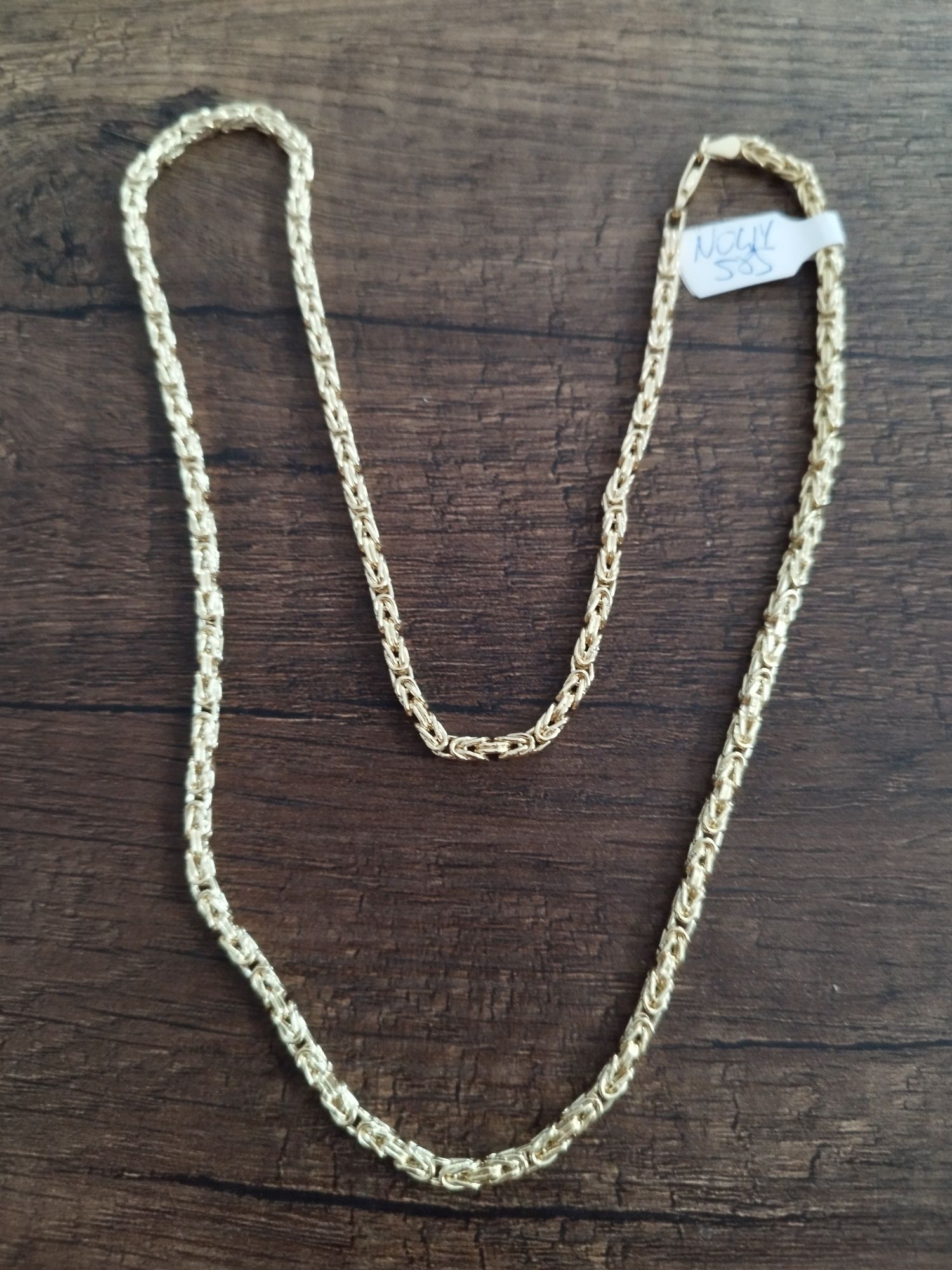 Nowy piękny złoty łańcuch krolewski 585 14k 13.49gr 55cm unikat!!!