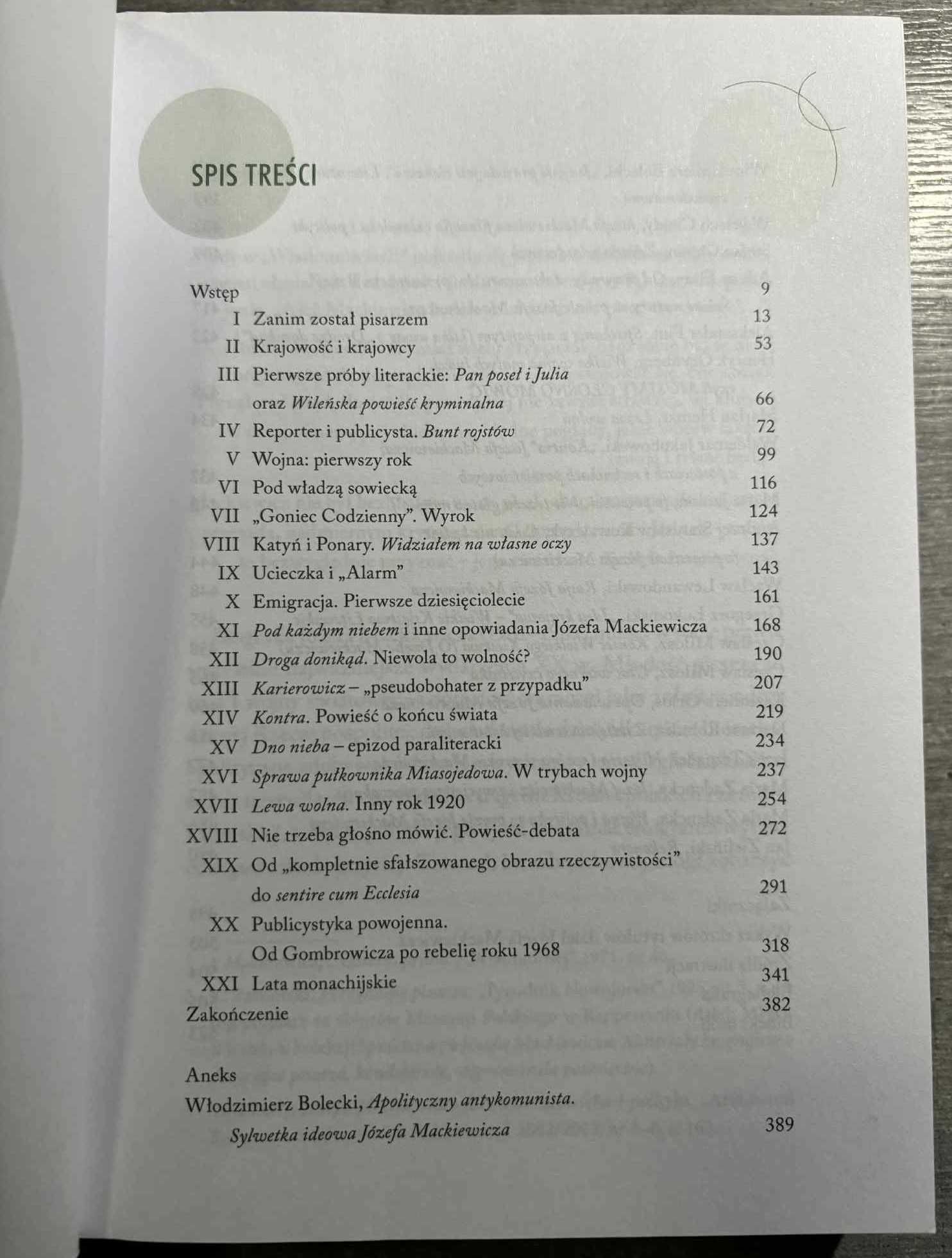 Sam jeden. Józef Mackiewicz – pisarz i publicysta