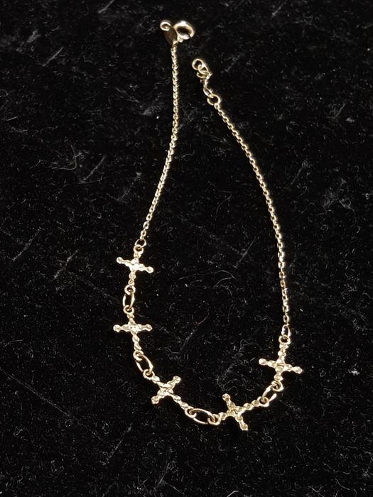 Bransoletka ze złota 18k z krzyżami