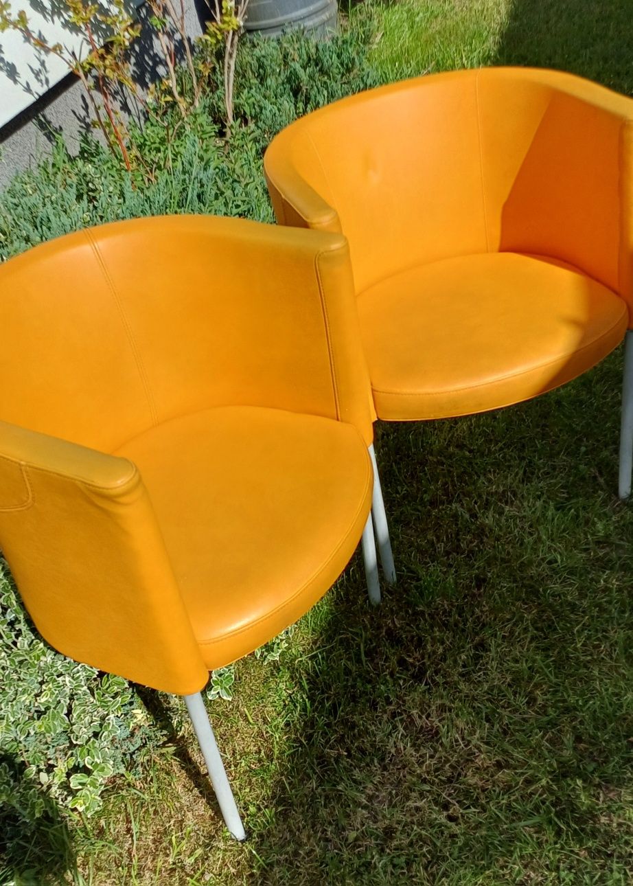 Krzesła Komplet 4 sztuki -krzesło noti żółte