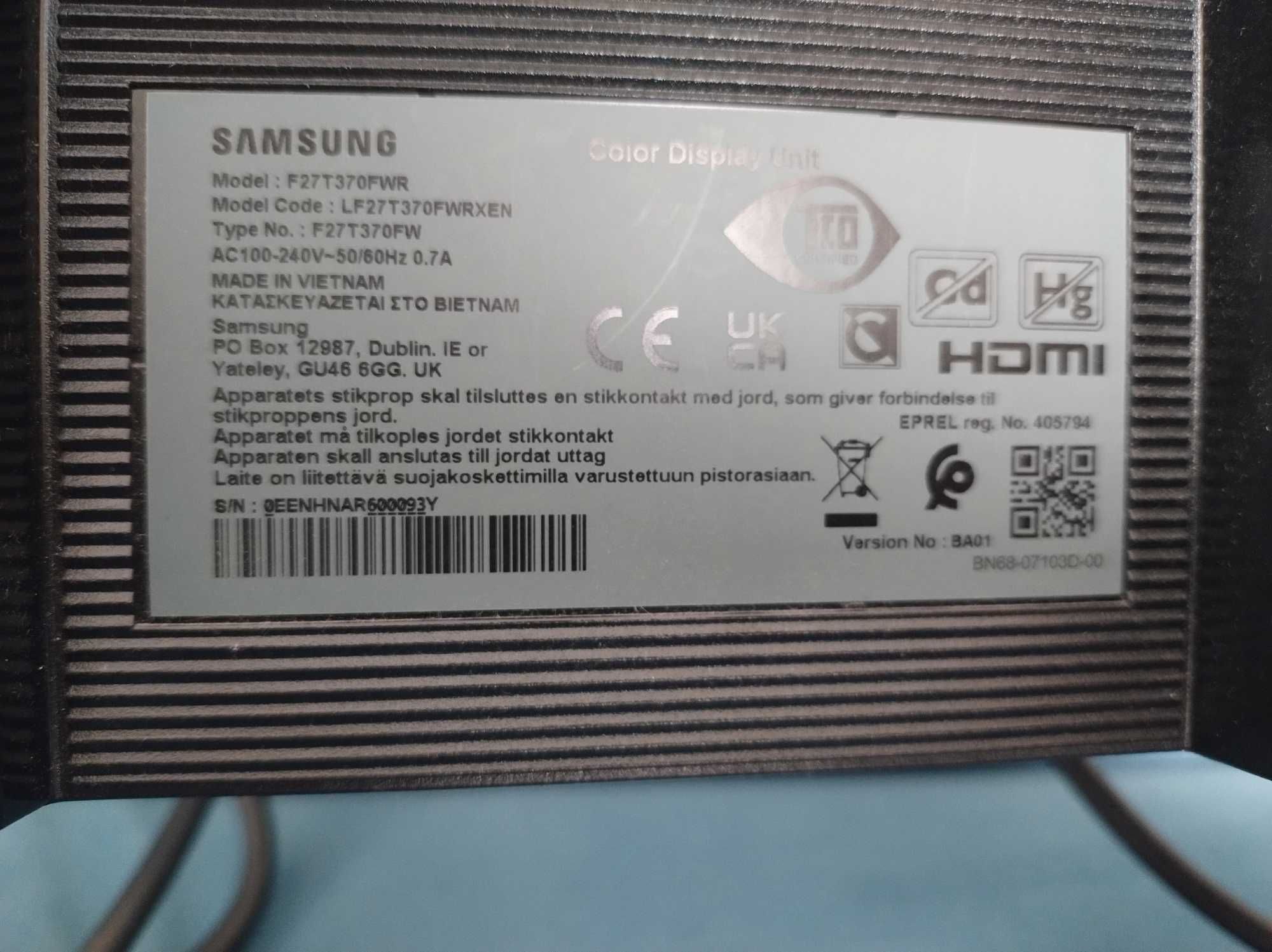 Monitor Samsung  27"